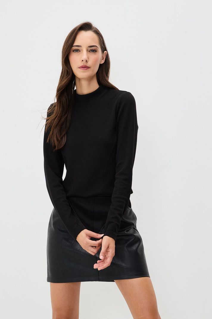 Polera Lisa Negro 14220125060102-0
