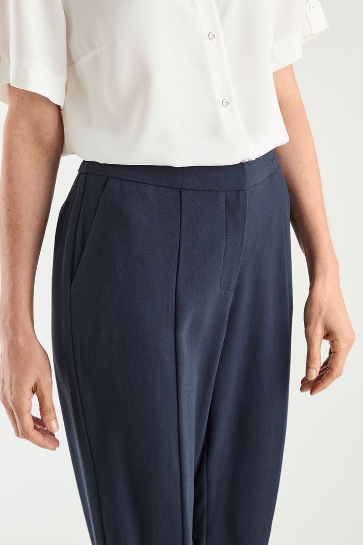 Pantalon Con Corte En Pierna Azul Ma Griffe 11002125051104-2