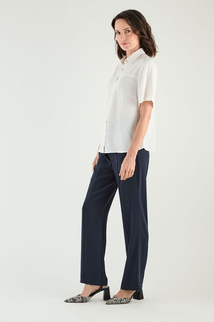 Blusa Camisera Manga Corta Crudo Ma Griffe 14002125051105-2