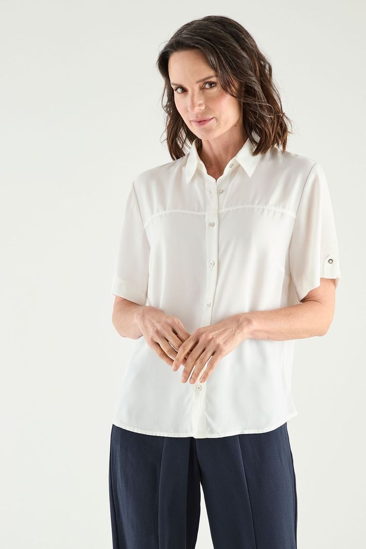 Blusa Camisera Manga Corta Crudo Ma Griffe 14002125051105-4