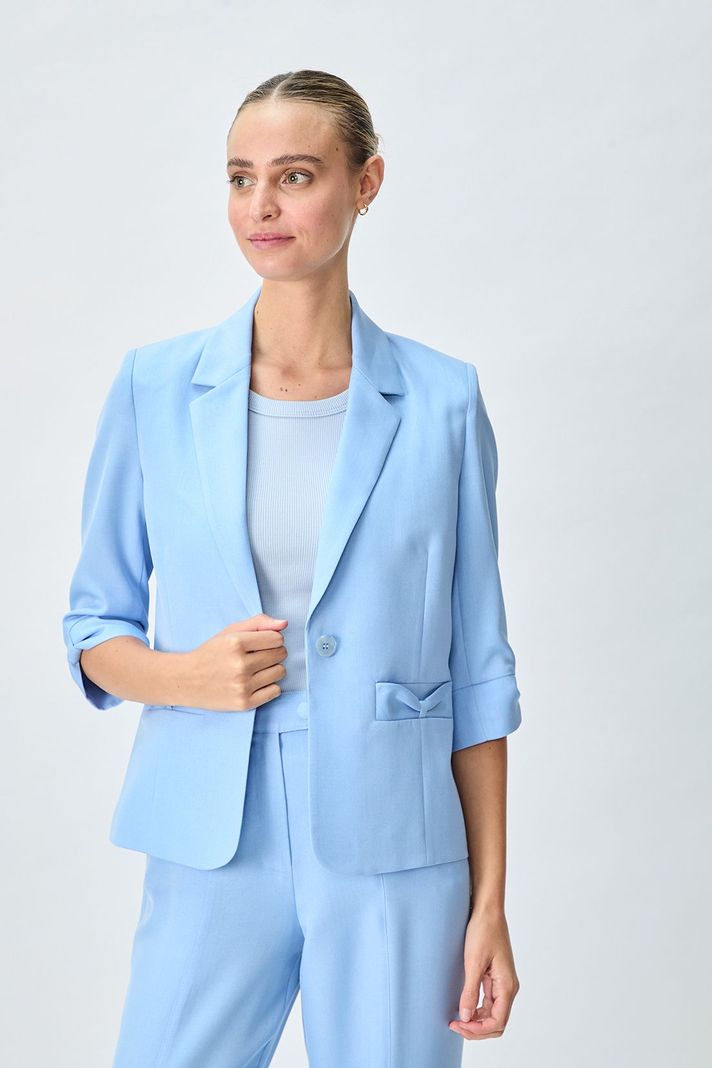 Blazer Liso Celeste 16004125001110-0