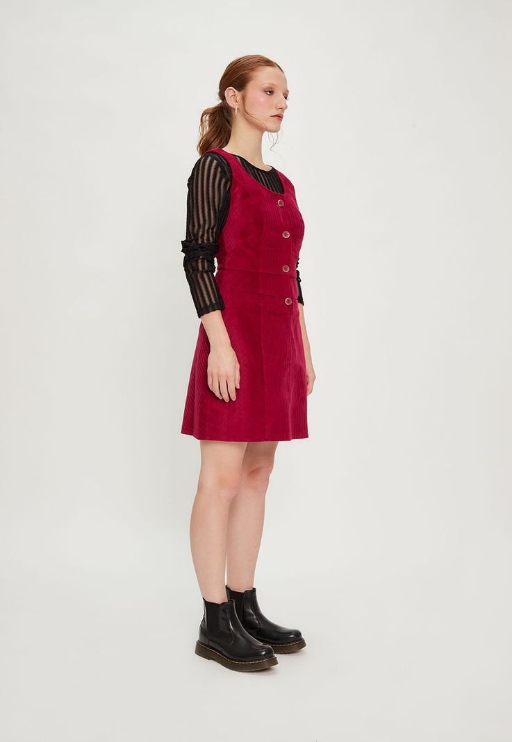 Vestido Liso Burdeo iO 13020124053112-3