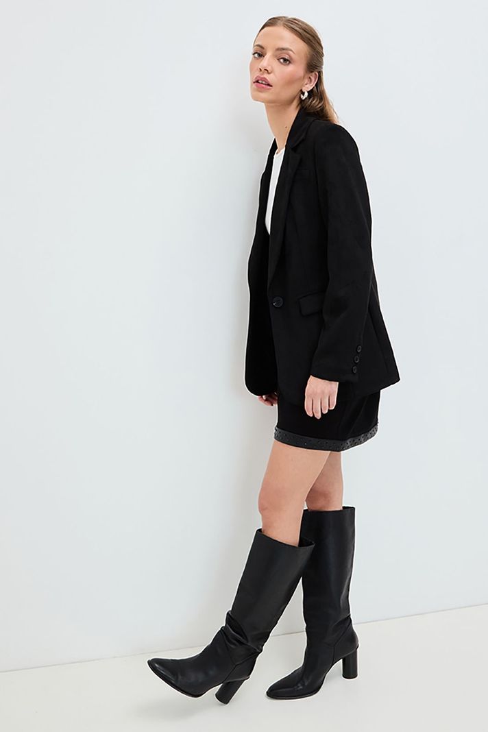 Blazer Liso Negro 16020125065102-3