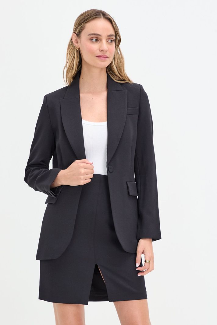 Blazer Liso Negro 16020125012102-0