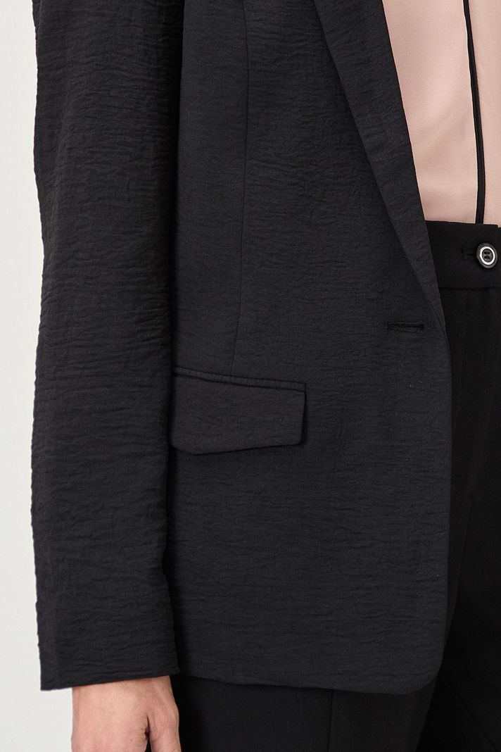 Blazer Boton Forrado Negro Ma Griffe 16002224056102-2