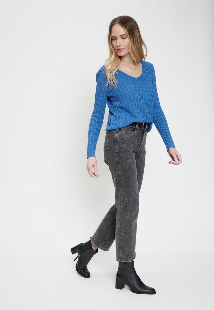 Sweater Liso Azul Ma Griffe 18102224005104-3
