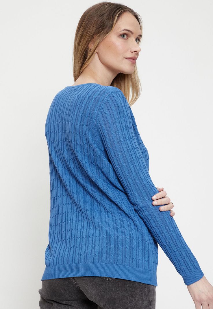 Sweater Liso Azul Ma Griffe 18102224005104-4
