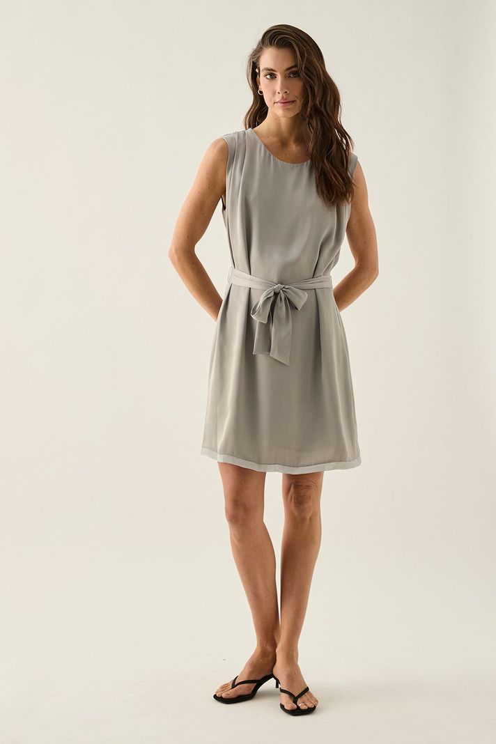 Vestido Liso Gris 13007125051113-0