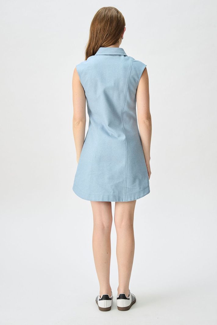 Vestido Liso Celeste iO 13020125001110-4