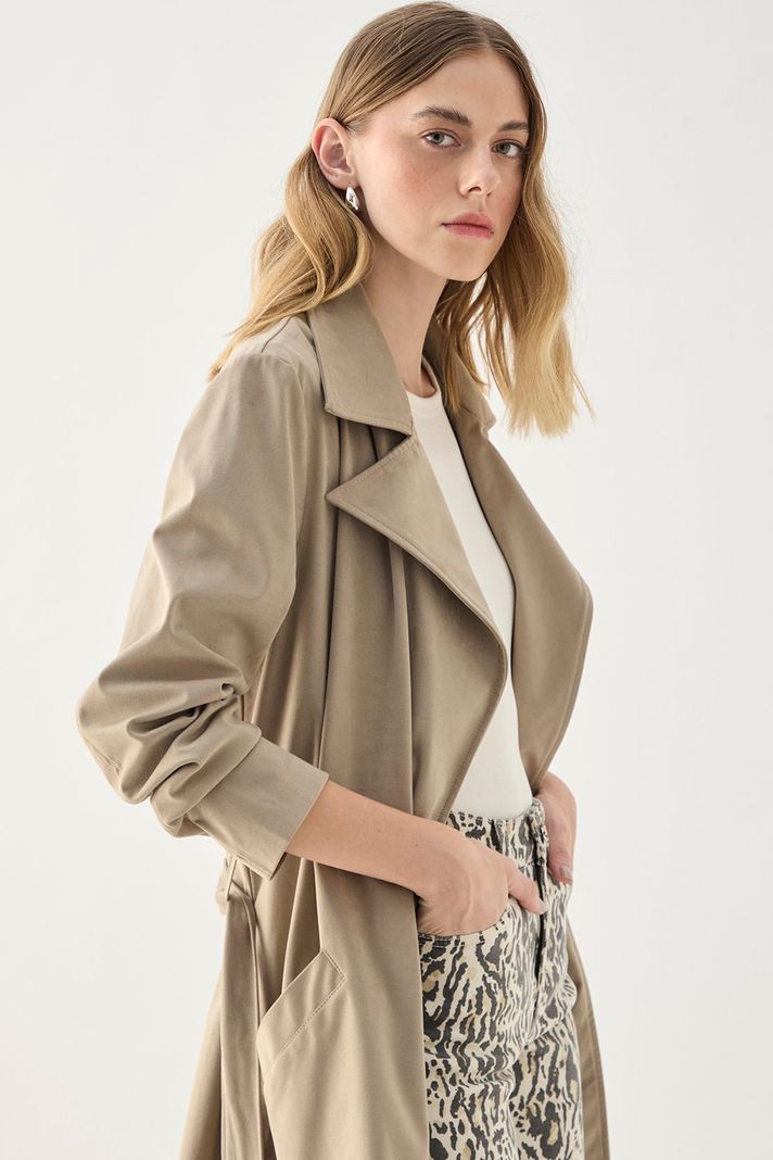 Trench Liso Avellana 17407125002126-2