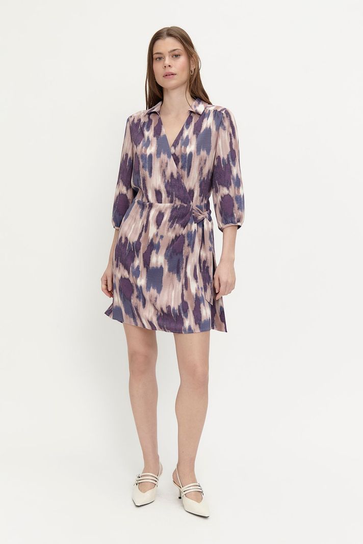 Vestido Estampado Camisero Morado Ash 13107224002121-0