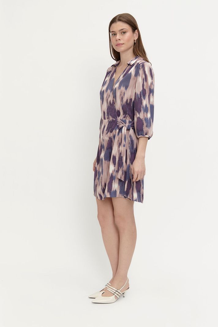 Vestido Estampado Camisero Morado Ash 13107224002121-2