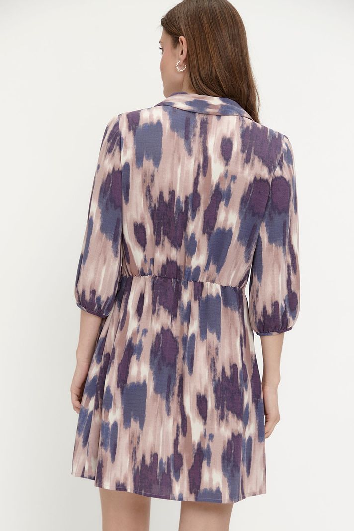 Vestido Estampado Camisero Morado Ash 13107224002121-3