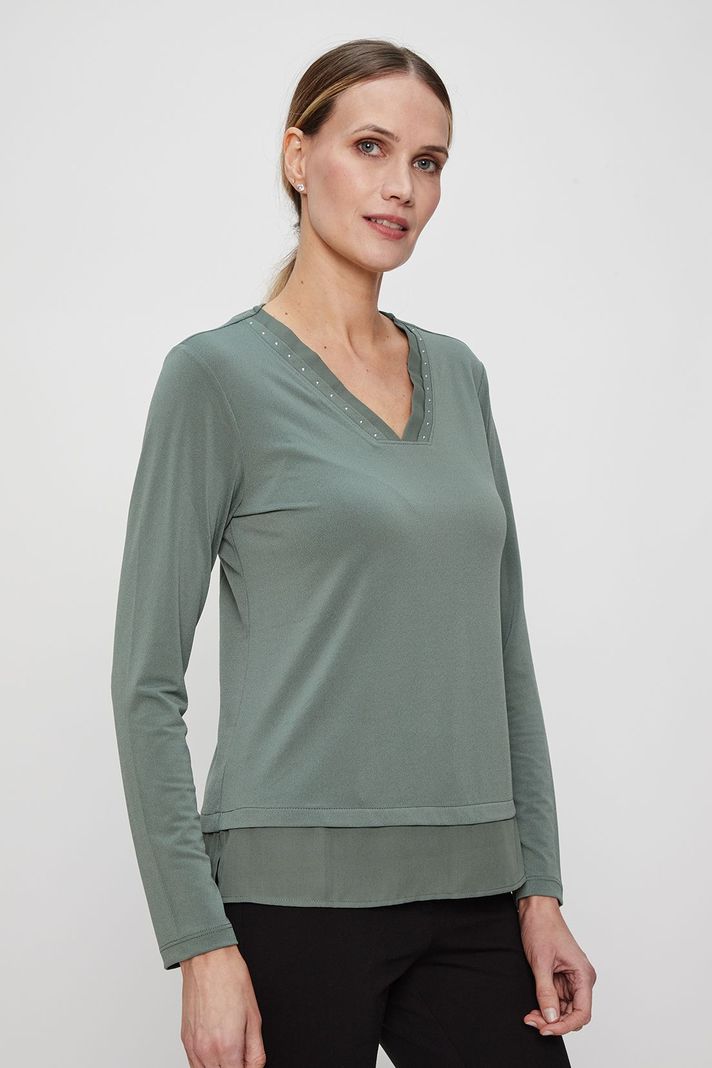 Polera Lisa verde musgo Ma Griffe 14202224001107-2