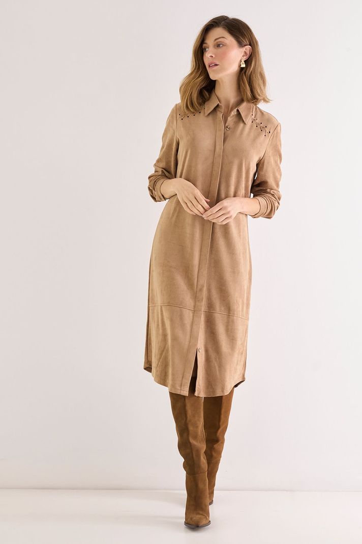 Vestido Suede Cafe 13002125051129-0