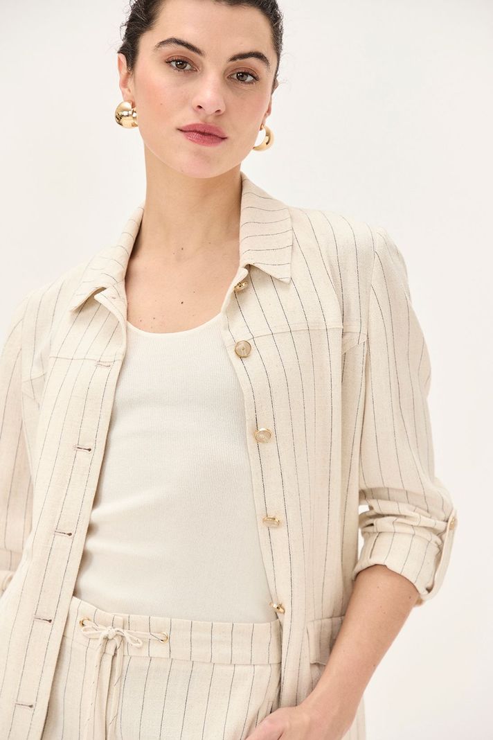 Chaqueta Lineas Crudo Ma Griffe 17702224052105-2