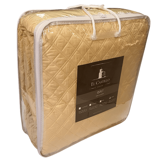 Cubrecama Quilt Beige 1.5 Pl-1