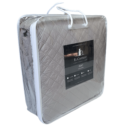 Cubrecama Quilt Gris King-1