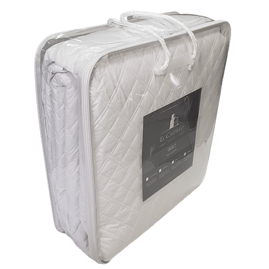 Cubrecama Quilt Blanco 2 Pl-1