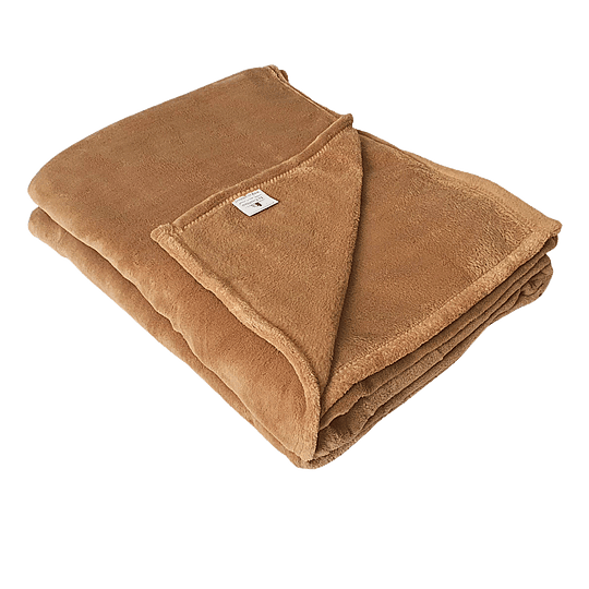 Frazada Polar Flannel Beige 2 Pl-1