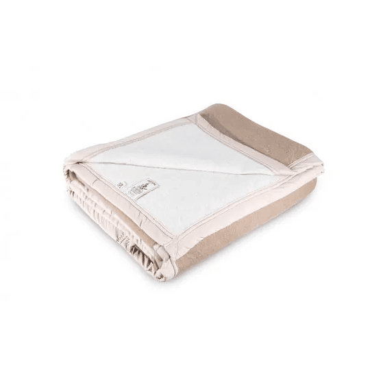 Frazada 70% Lana, 30% Acrilico Beige 2,5 Pl