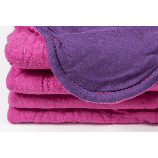 Cobertor Quilt Fucsia / Morado King-1