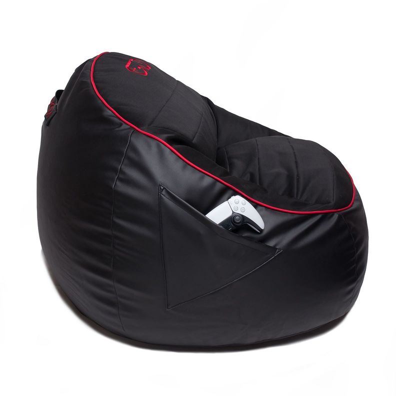 Silla Puff Gamer Zero Rojo-4
