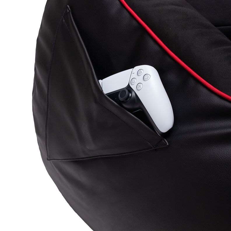 Silla Puff Gamer Zero Rojo-5