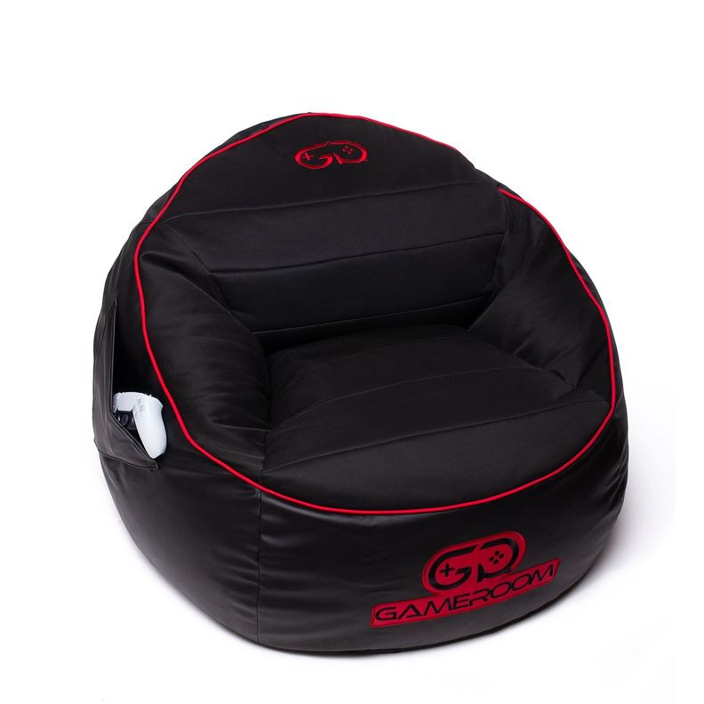 Silla Puff Gamer Zero Rojo-0