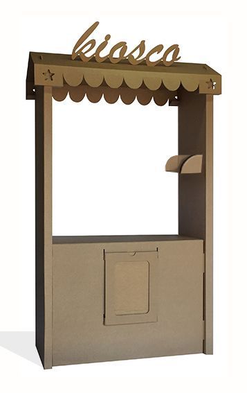 Kiosco de juguete de carton-0