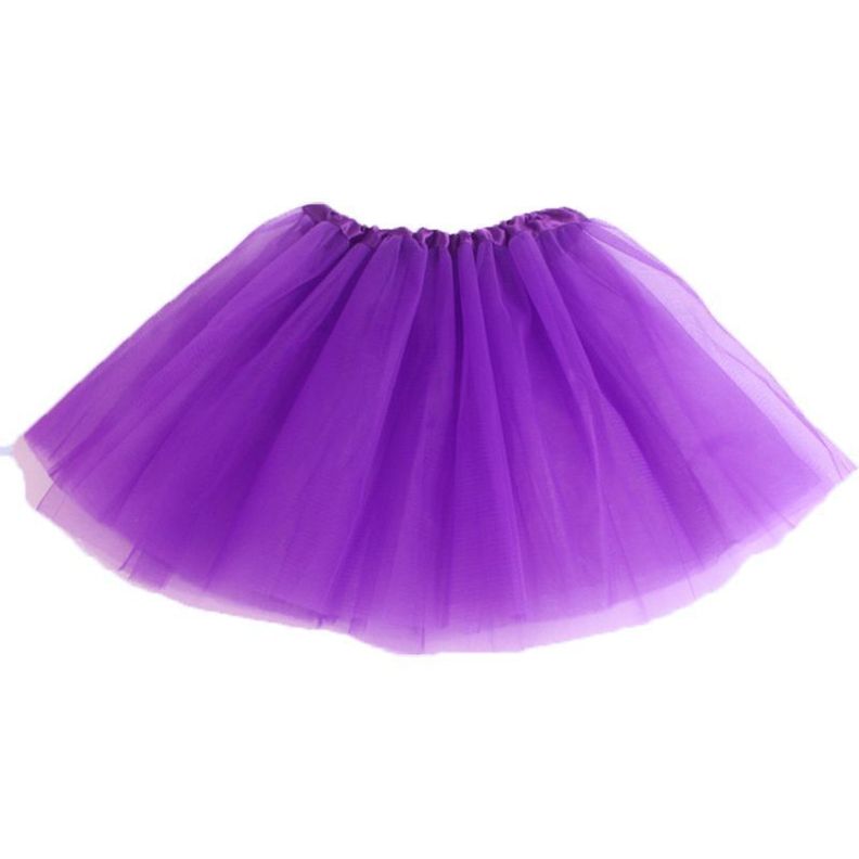 tutú faldita de color morado para niñas-0