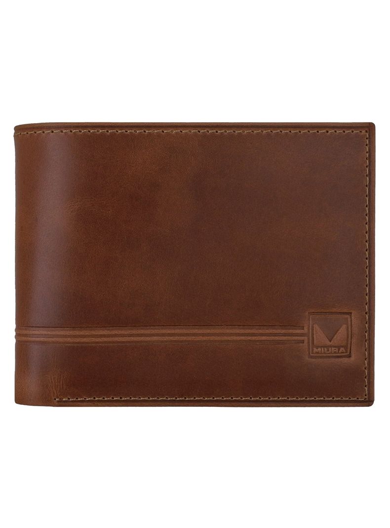 Billetera Hombre Miura Mod. Flavio 100% Cuero Natural con tarjetero adicional-0