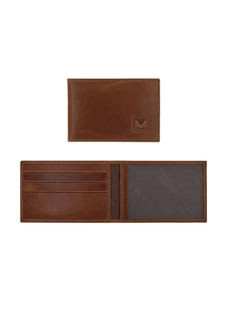 Billetera Hombre Miura Mod. Flavio 100% Cuero Natural con tarjetero adicional-3