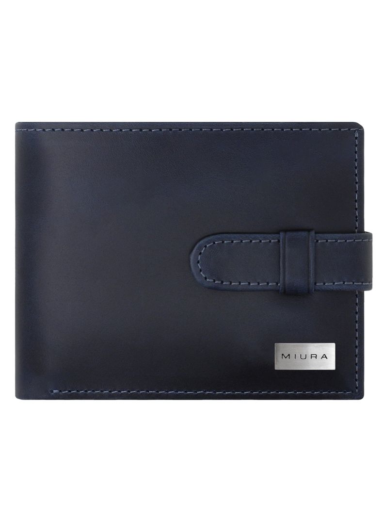 Billetera Hombre Miura Mod. Donato 100% Cuero Natural con protección RFID con tarjetero adicional-0