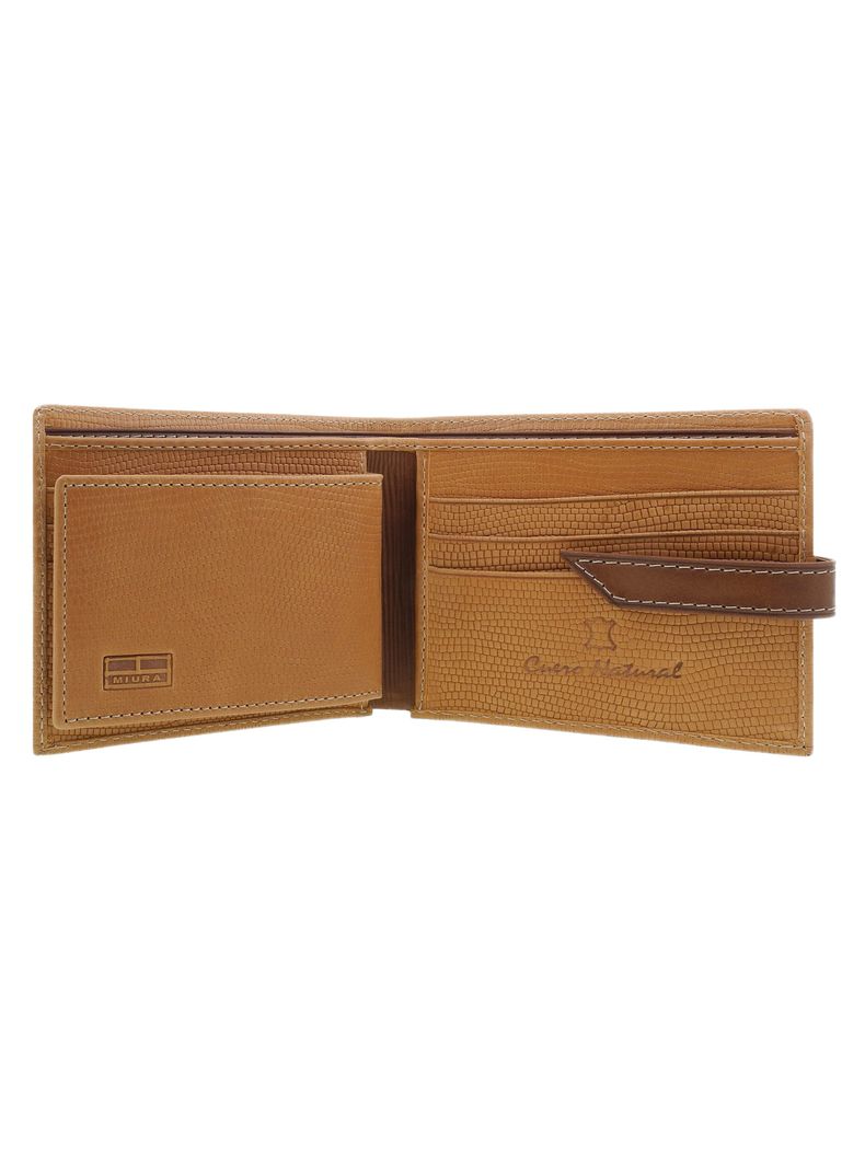 Billetera Hombre Miura Mod. Cleus 100% Cuero Natural con tarjetero adicional-2