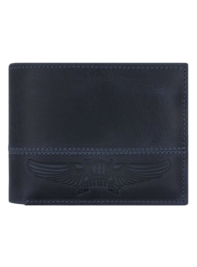 Billetera Hombre Miura Mod. Guido 100% Cuero Natural con protección RFID con tarjetero adicional-0