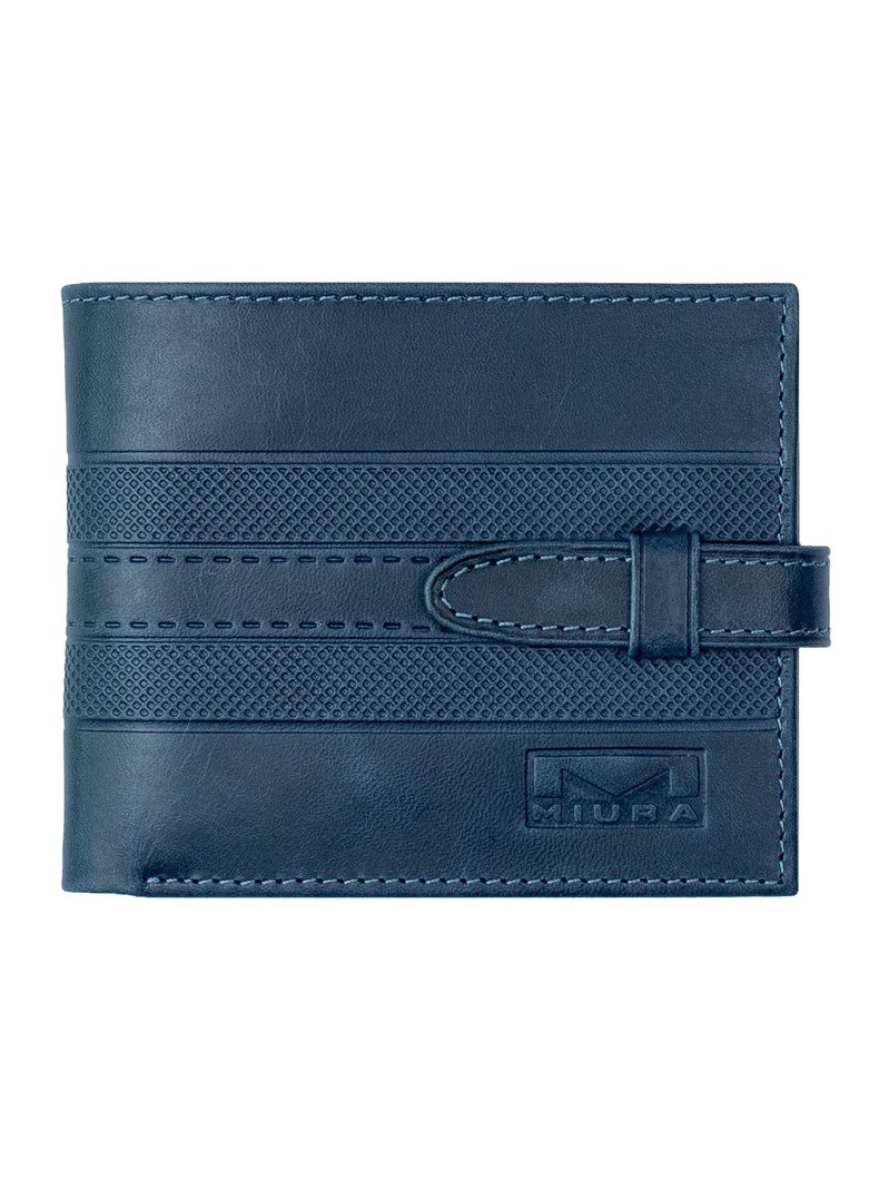 Billetera Hombre Miura Mod. Eder 100% Cuero Natural con protección RFID con tarjetero adicional-0