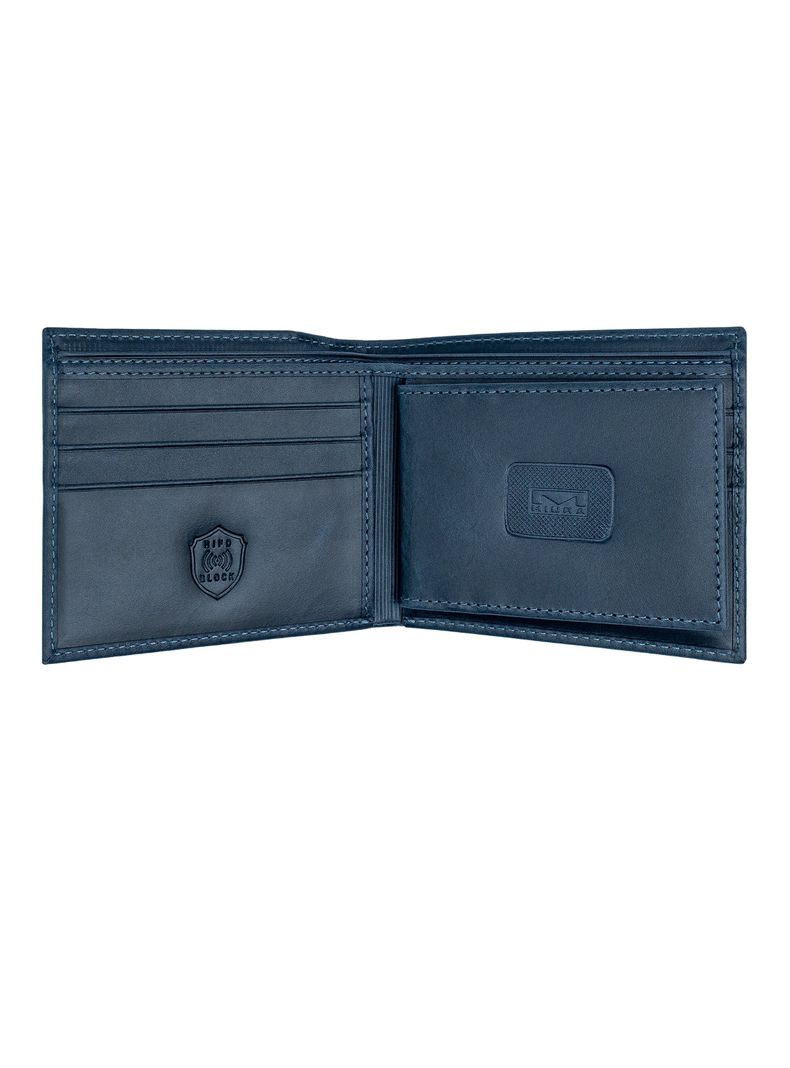 Billetera Hombre Miura Mod. Eder 100% Cuero Natural con protección RFID con tarjetero adicional-1