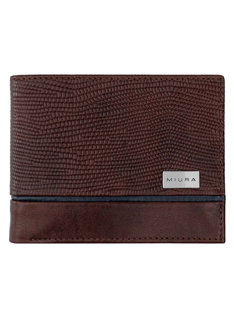 Billetera Hombre Miura Mod. Bartolomeo 100% Cuero Natural con proteccion RFID