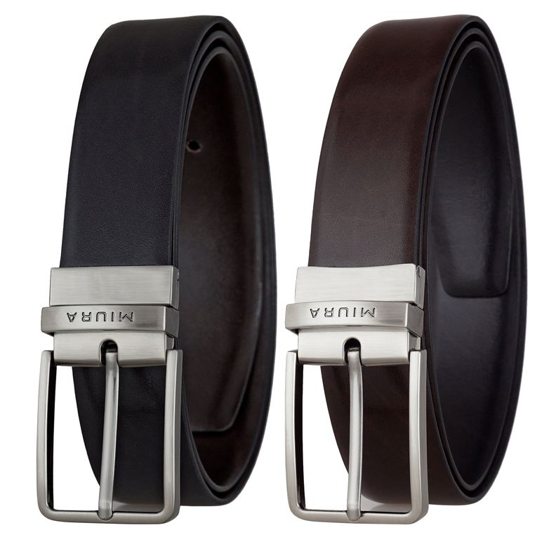 Cinturón Hombre Miura Ares Reversible 100% Cuero Natural-1