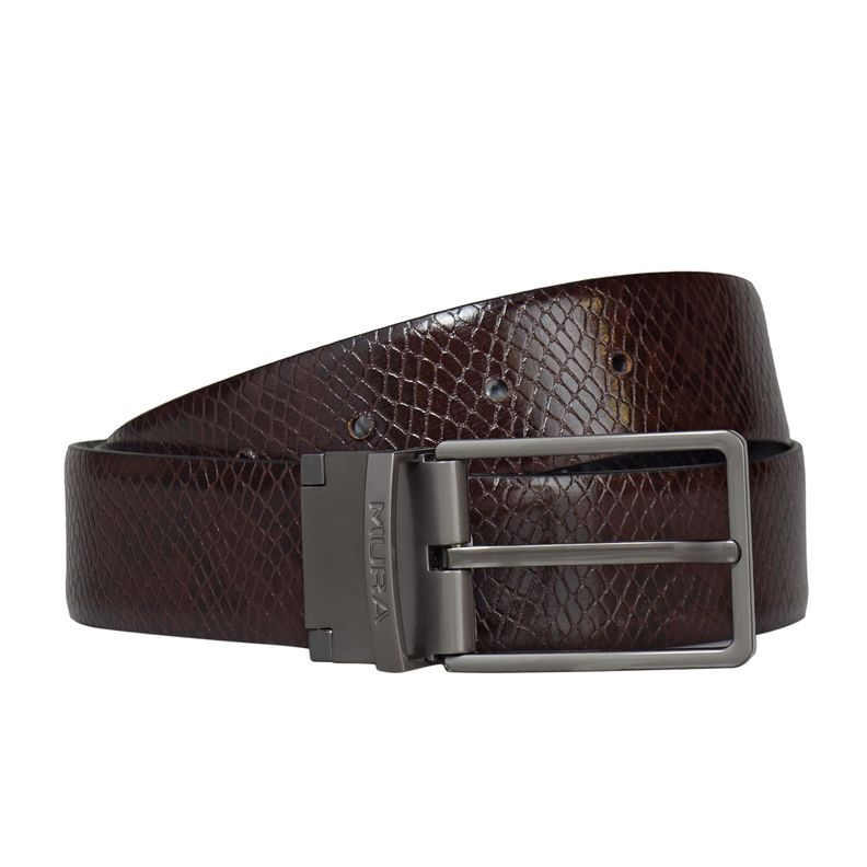 Cinturón Reversible Hombre Miura Mod. Ajax 100% Cuero Natural-4