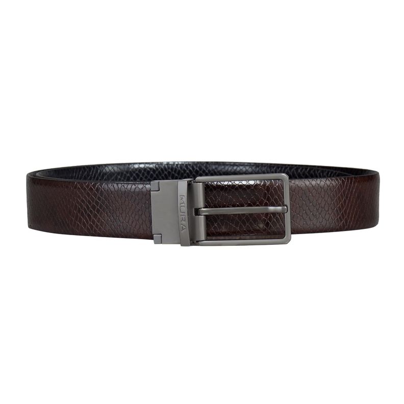 Cinturón Reversible Hombre Miura Mod. Ajax 100% Cuero Natural-8