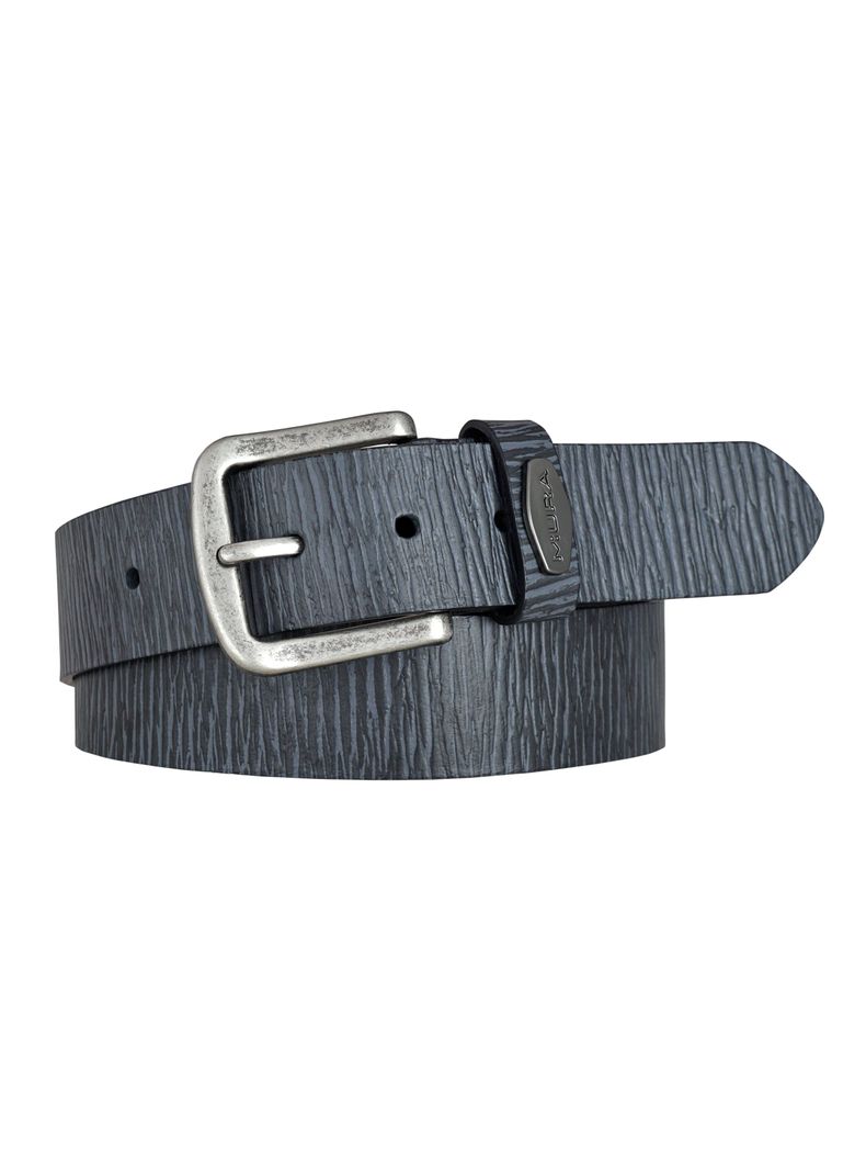 Cinturon Hombre Miura Mod. Alessandro 100% Cuero Natural Negro XS