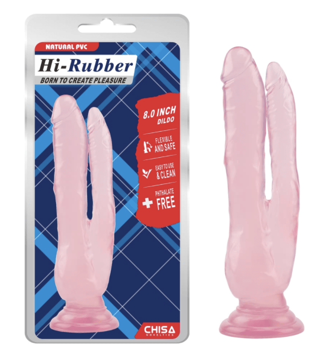 Dildo doble Beom Hi-Rubber 12-11cm de Chisa-0
