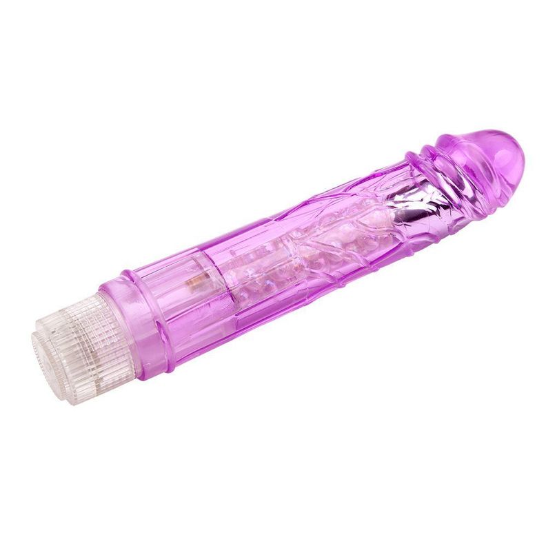 Vibrador Glitter Boy Crystal Jelly -1