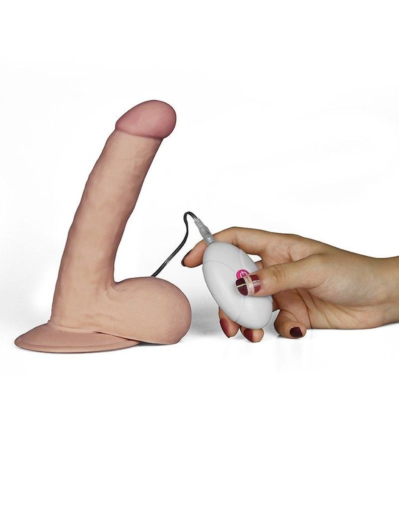 Dildo vibrador The Ultra Soft Dude 19cm -3