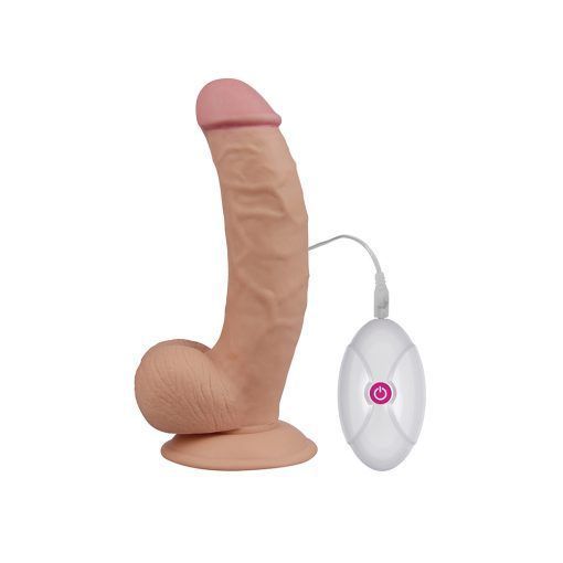 Dildo vibrador a control The Ultra Soft Dude 21cm  -1