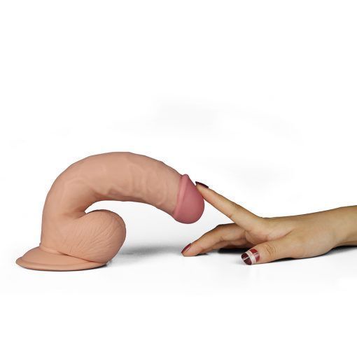 Dildo vibrador a control The Ultra Soft Dude 21cm  -3