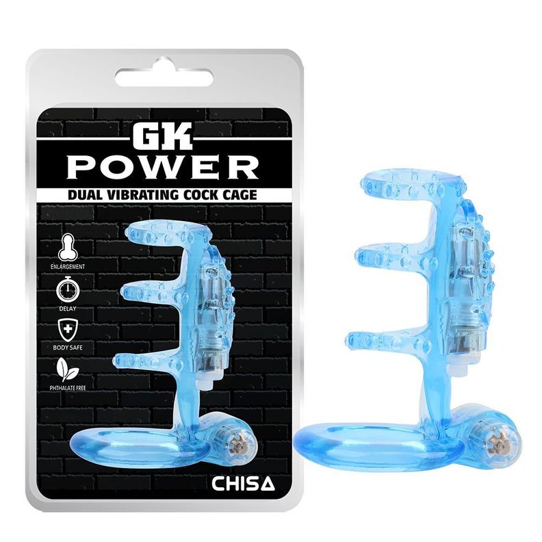 Anillo vibrador Triple para pene GKPower CHISA -0