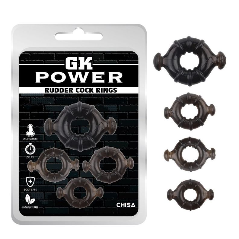 Kit 4 anillo para pene GKPower CHISA -0